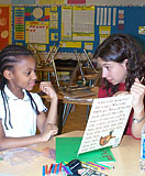 Tutor helps girl